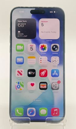 Unlocked Apple iPhone 15 Pro Max A2849 256GB Black Titanium 82% Battery Health