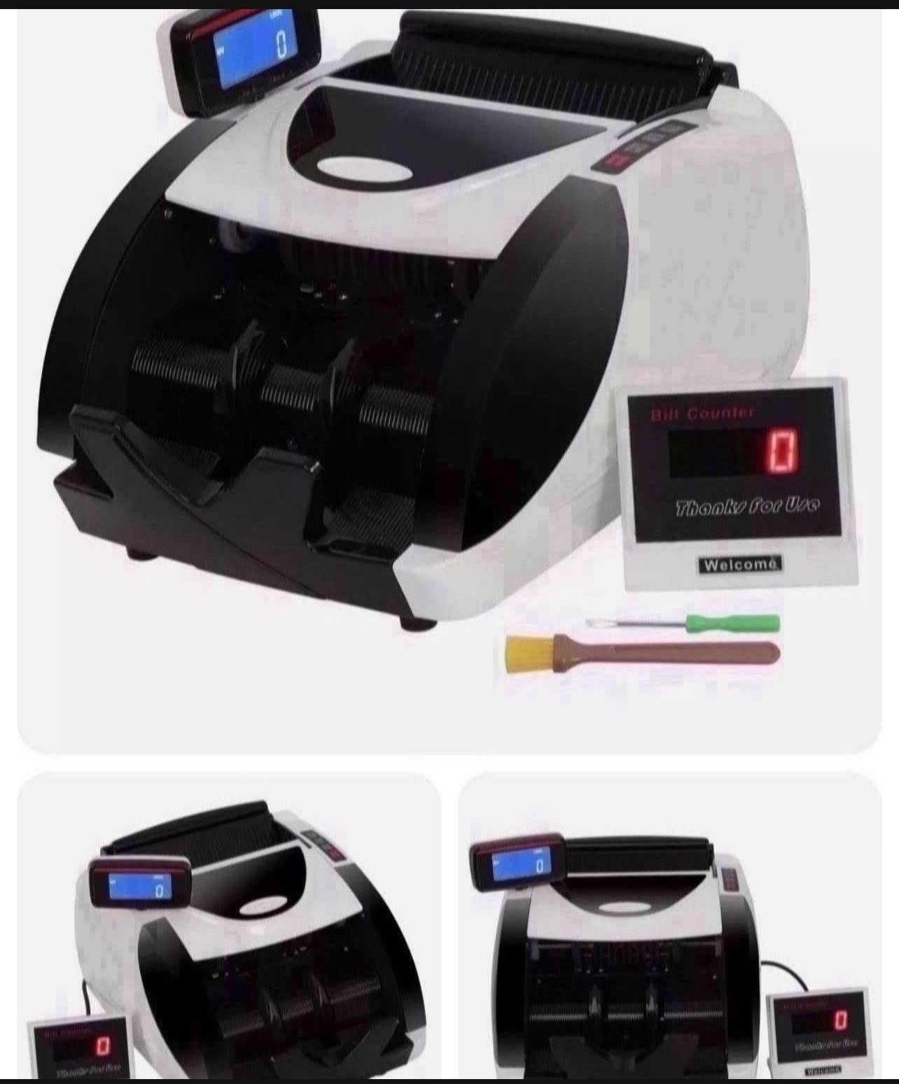 Delivery Free Money Counter Bill Cash Currency Counting Machine UV MG Counterfeit Detector USD