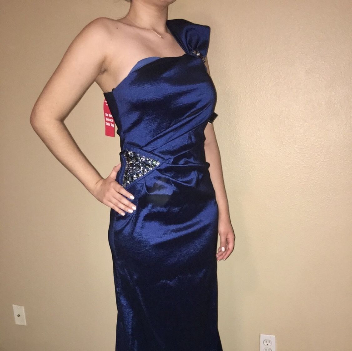 Blue prom dress