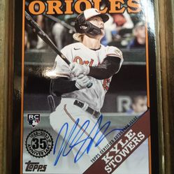 2023 KYLE STOWERS TOPPS BASEBALL AUTOGRAPH CARD!!