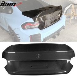 Fits 2022-2025 BMW G42 2 Series Coupe G87 M2 CSL Style Rear Trunk Cover Carbon Fiber