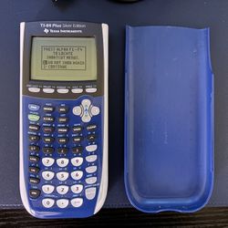 Texas Instruments TI-84 Plus Silver Edition Graphing Calculator Blue 