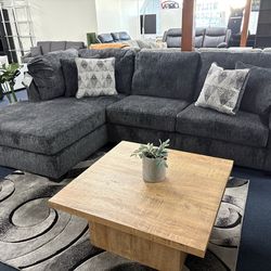 Dark grey sectional