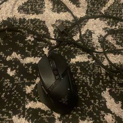 Black Razor Mouse With Side Buttons 