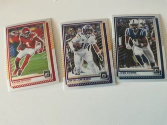 2024 Panini Donruss Optic Football 3 Card Lot Jefferson Worthy Downs
