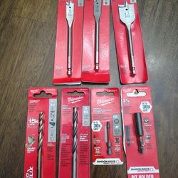 LOT of 7 Milwaukee drill and impact bits / NEW