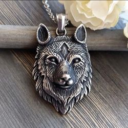 Wolf dog pendant