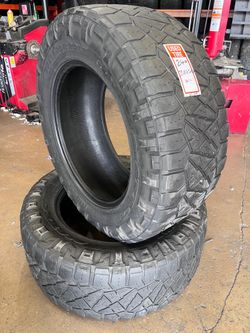 LT 35x12.50R20 NITTO RIDGE GRAPPLER full pair 2 tires