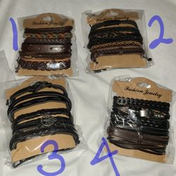 《ADJUSTABLE BRAIDED LEATHER BRACELETS FOR MEN/WOMEN》