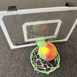 Over the door hoop and ball 