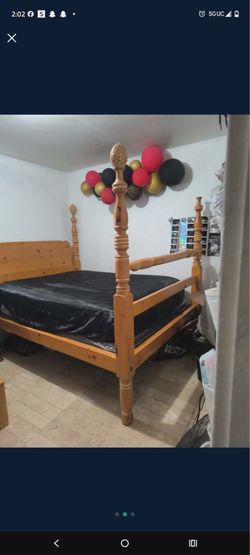 Queen Wood Bed frame