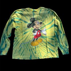 VINTAGE Disney Tie Dye Mickey Mouse Shirt