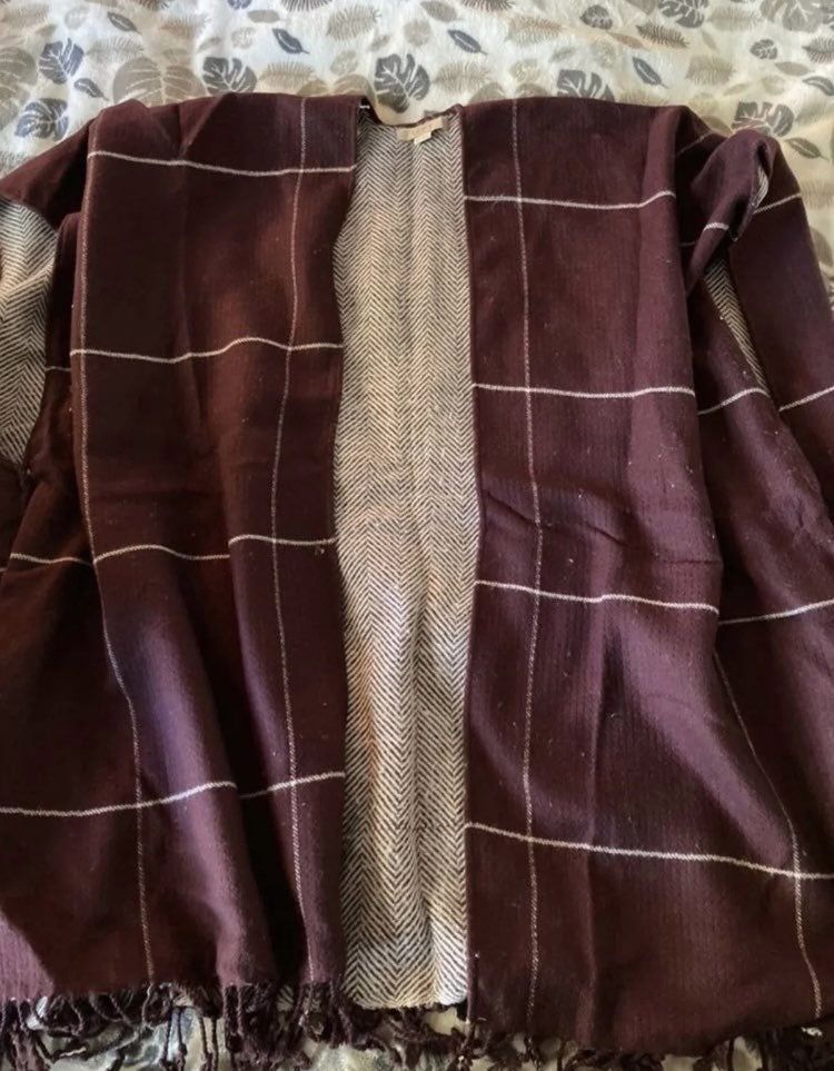 Maroon Sweater Poncho XS/X