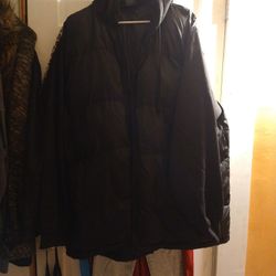 Jlt Bubble parka Heavy Duty Coat In Jet Black