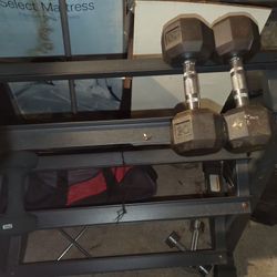 Triple Stage Dumbbell Weight Rack