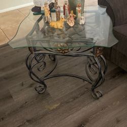 Iron Glass Table