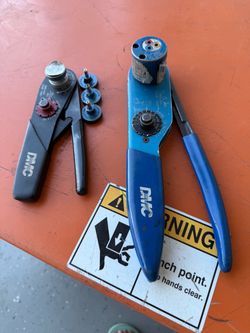 Large and small DMC crimp tools