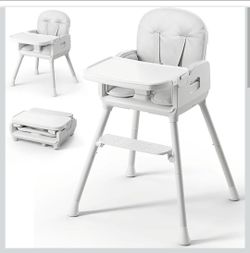 NEW Obee Odee 3-in-1 Portable Baby High Chair - Grey