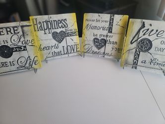 Decorative Stone Tablets with Stands