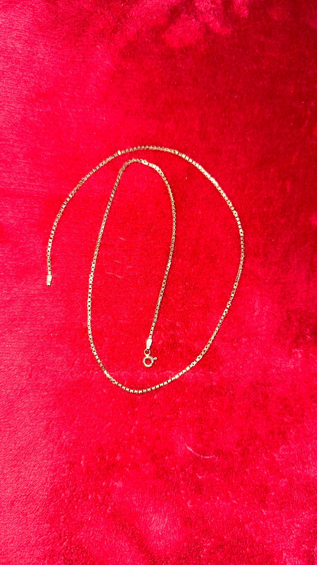 14k Solid Gold Box Chain