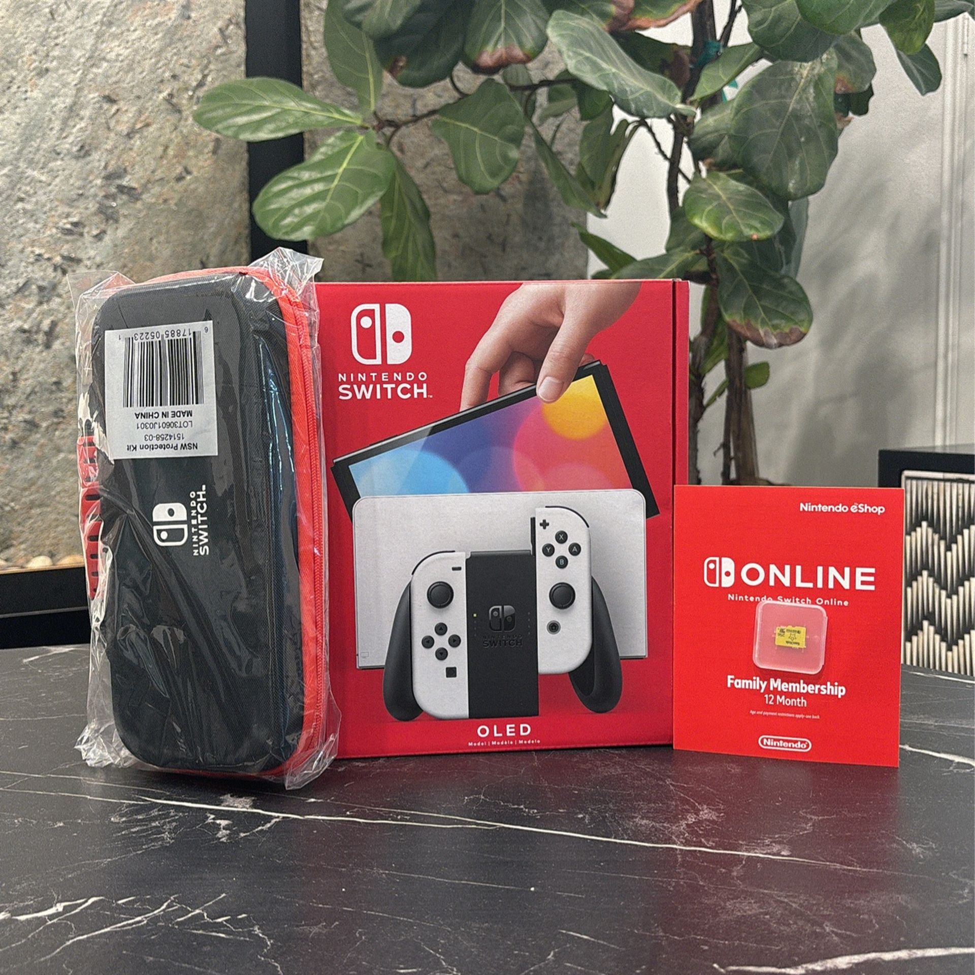 Nintendo Switch Oled Bundle Case And 256gb Sd Card