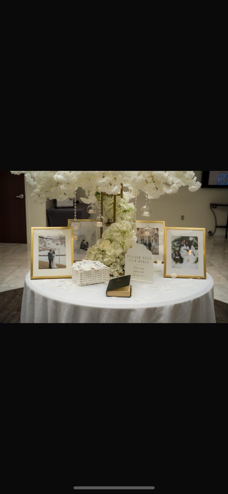 Wedding Decor- Sign Our Bible Signage