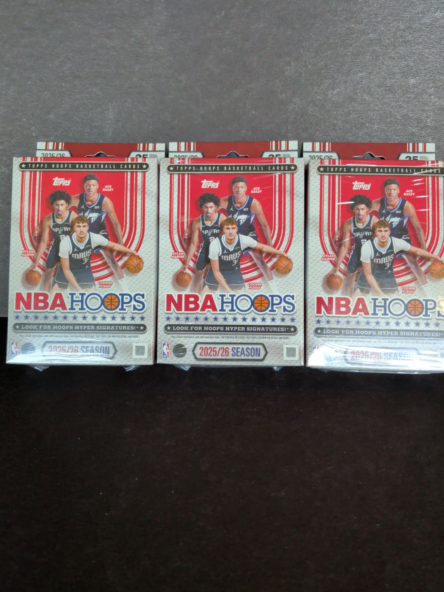 Topps 2025/26 NBA Hoops Hanger Box Bundle -$80 For the (3) Hanger Boxes