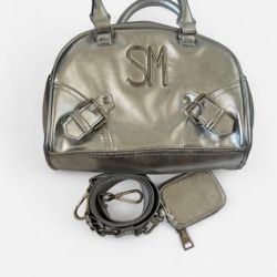 Steve Madden Silver Hand And Cross Body Bag