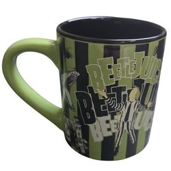 Beetlejuice Green And Black Stripes Mug