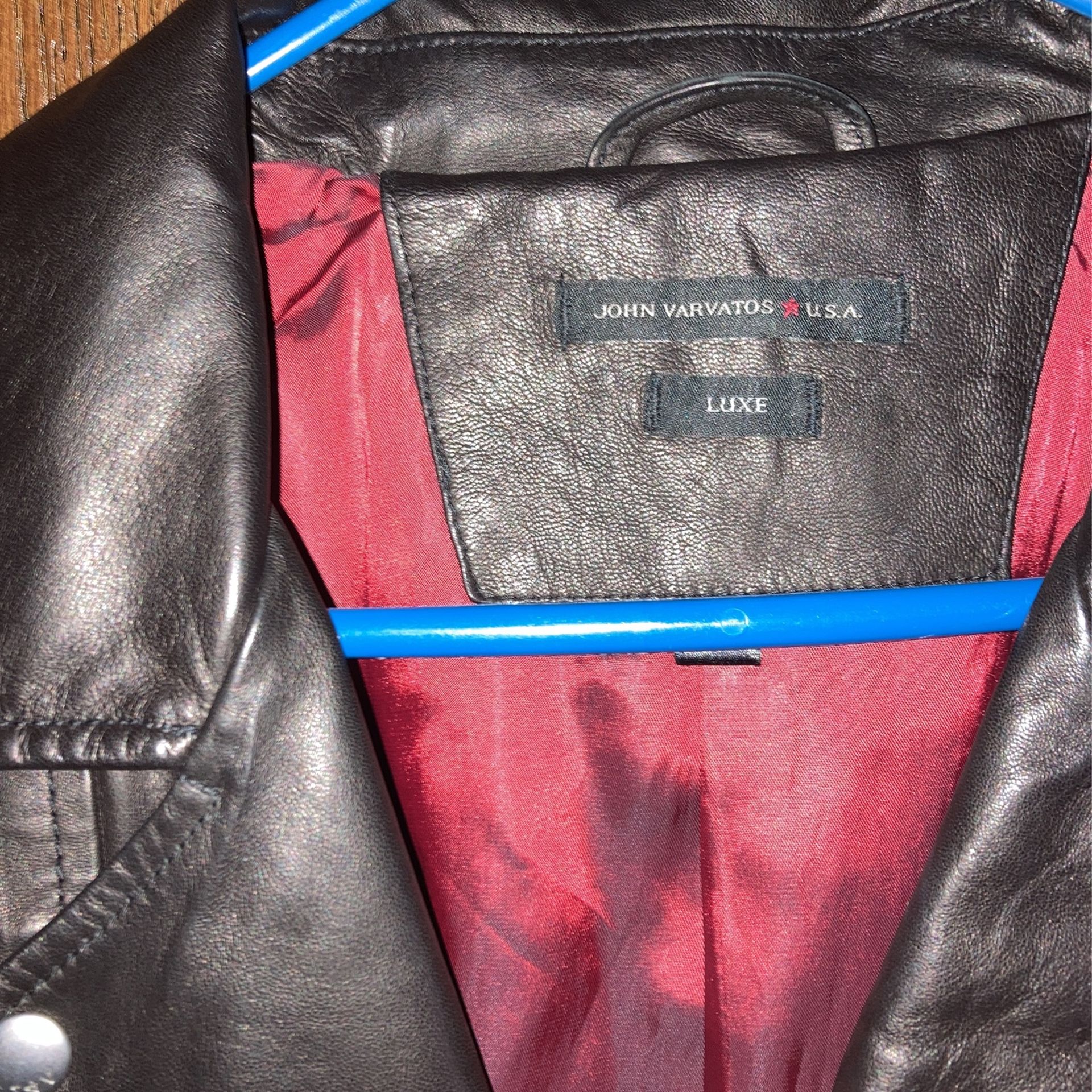 John Varvatos XL leather Jacket 