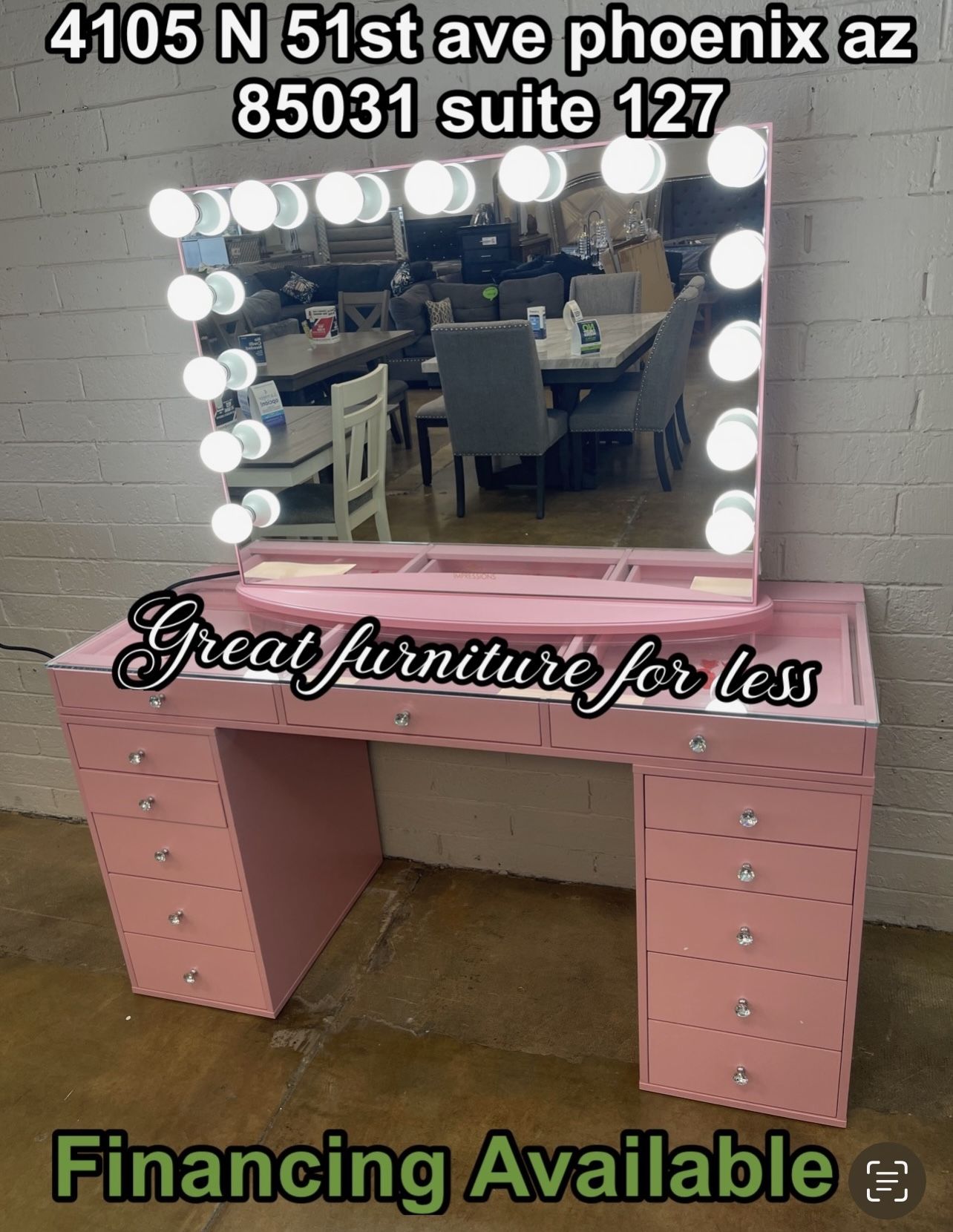 Impressions Vanity With Mirror Brand New