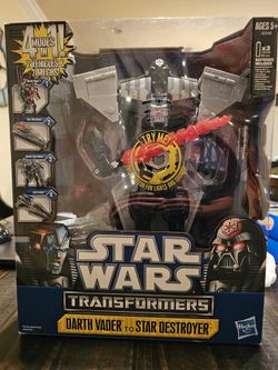 Hasbro Star Wars/transformers Darth Vader To Star Destroyer Action Figure