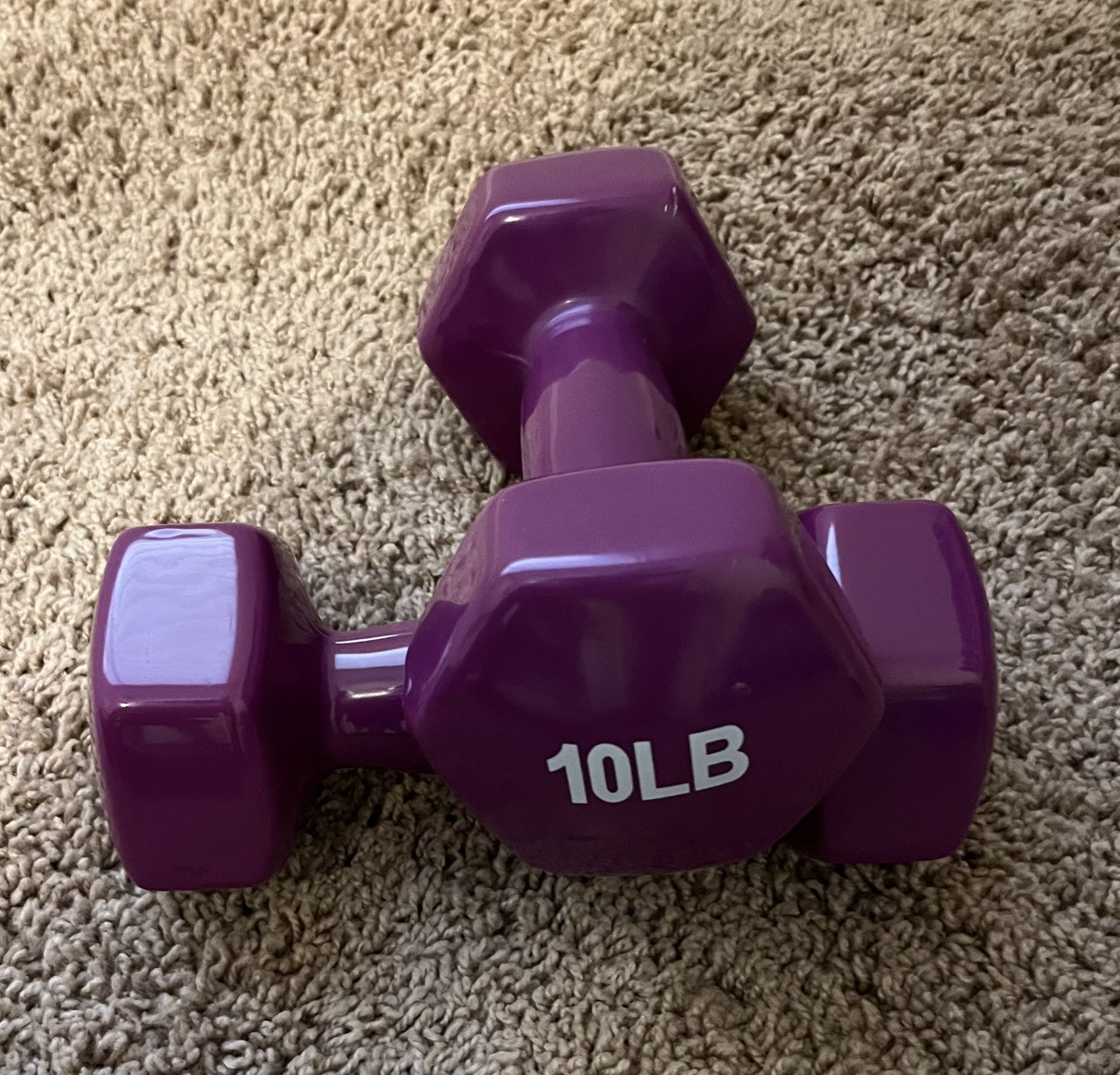 10 Lb Pair Viny Coated Dumbbells