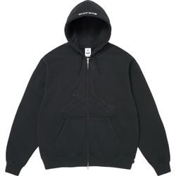 Supreme/jordan zip up hoodie size L