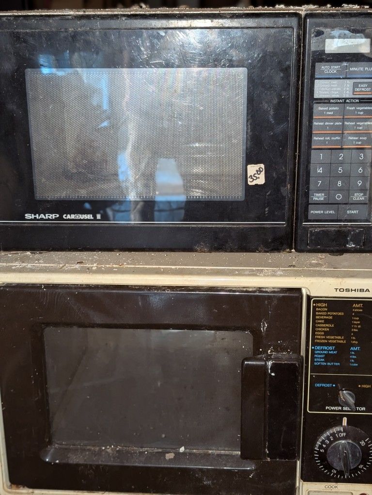 Estate Microwaves, Need Cleaned Or Glass Plate $15 Ea.