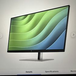 2 X hp 27 Inch Monitors - New