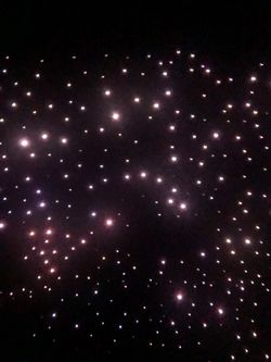 Stars in the ceiling installation 💫