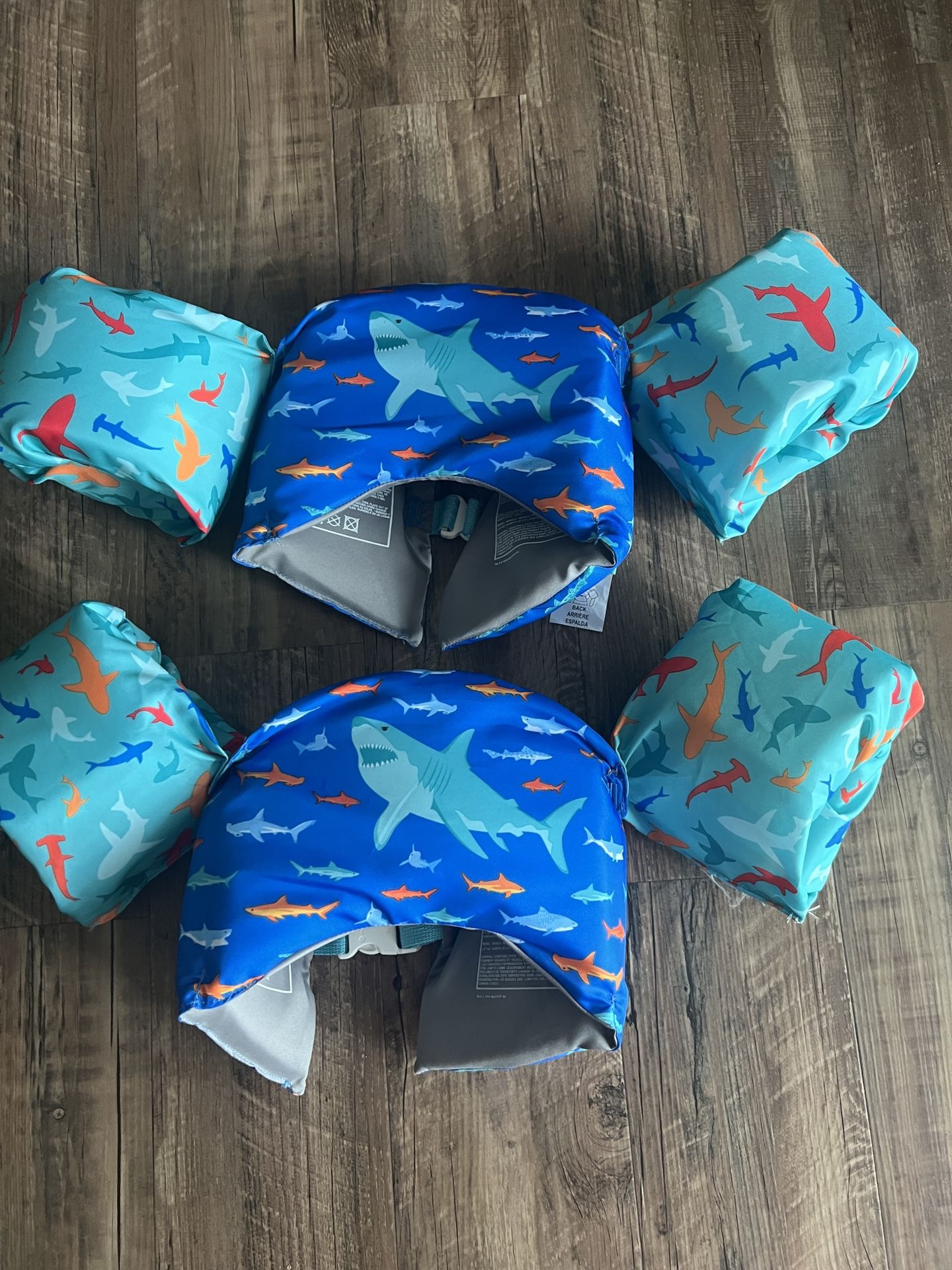 2 SwimWays Swim Trainer Life Vest (Shark Swimmies)