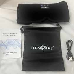 MUSICOZY Sleep Headphones Bluetooth 5.4 Headband Sleeping Eye Mask
