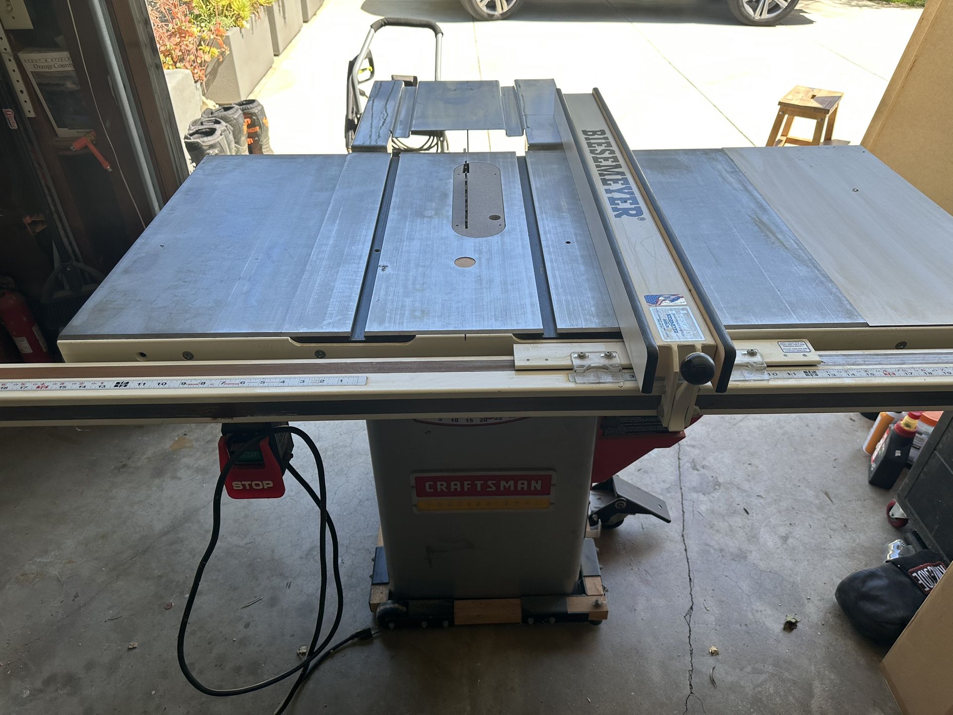 Craftsman Pro 10” Table Saw With Biesemeyer Fence
