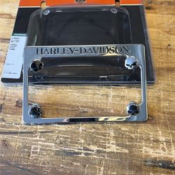Harley Davidson chrome license plate frame