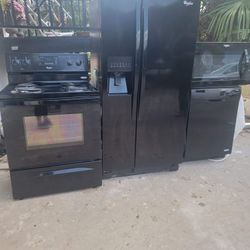 Used Whirpool Refrigerator, dishwasher  microwave and electric stove. 