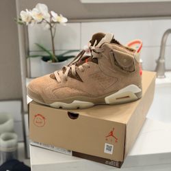 Jordan 6 Travis Scott Khaki 