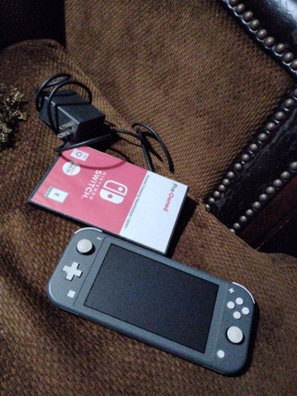 Switch Lite With Game And Charger