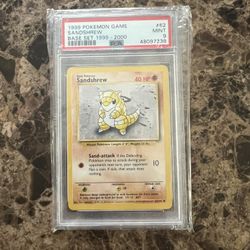 Base set sandshrew PSA 9 Pick-up Only