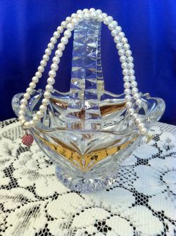 Crystazzi / Glass Pearl necklace with charm