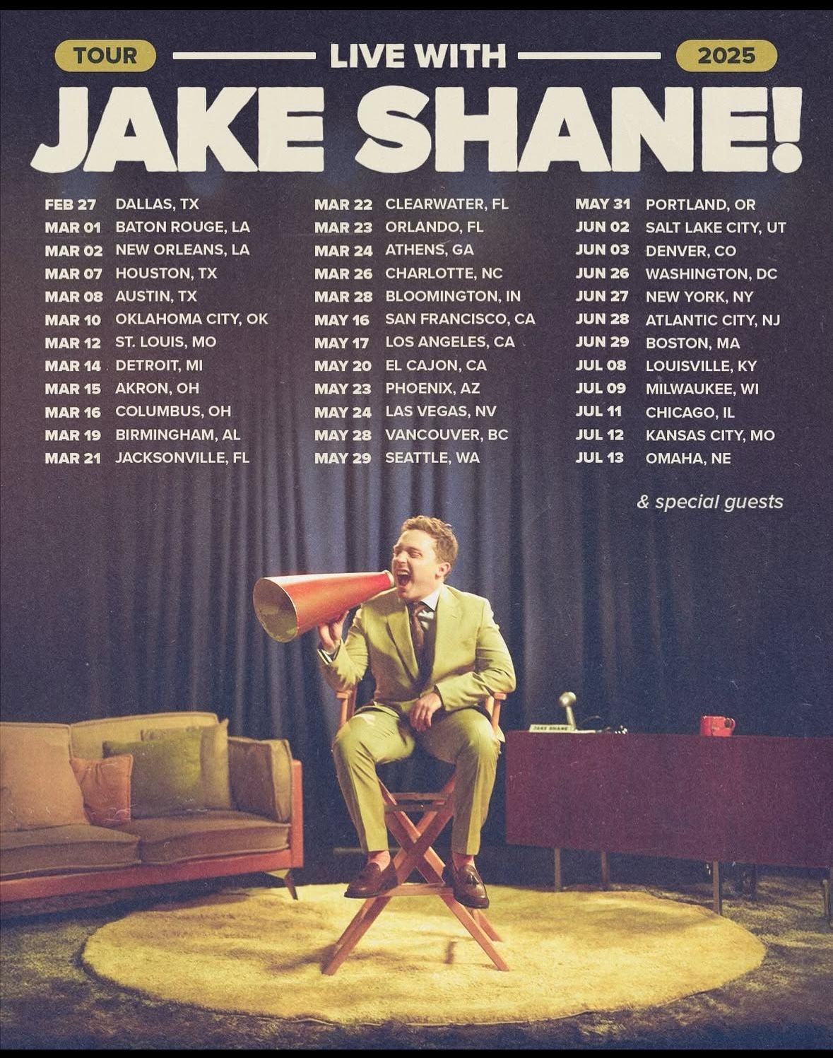 LIVE WITH JAKE SHANE! Tonight @ 8pm! Phx!