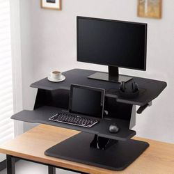 Eureka Ergonomic 31.5” Wide Adjustable Height Stand Desk Converter