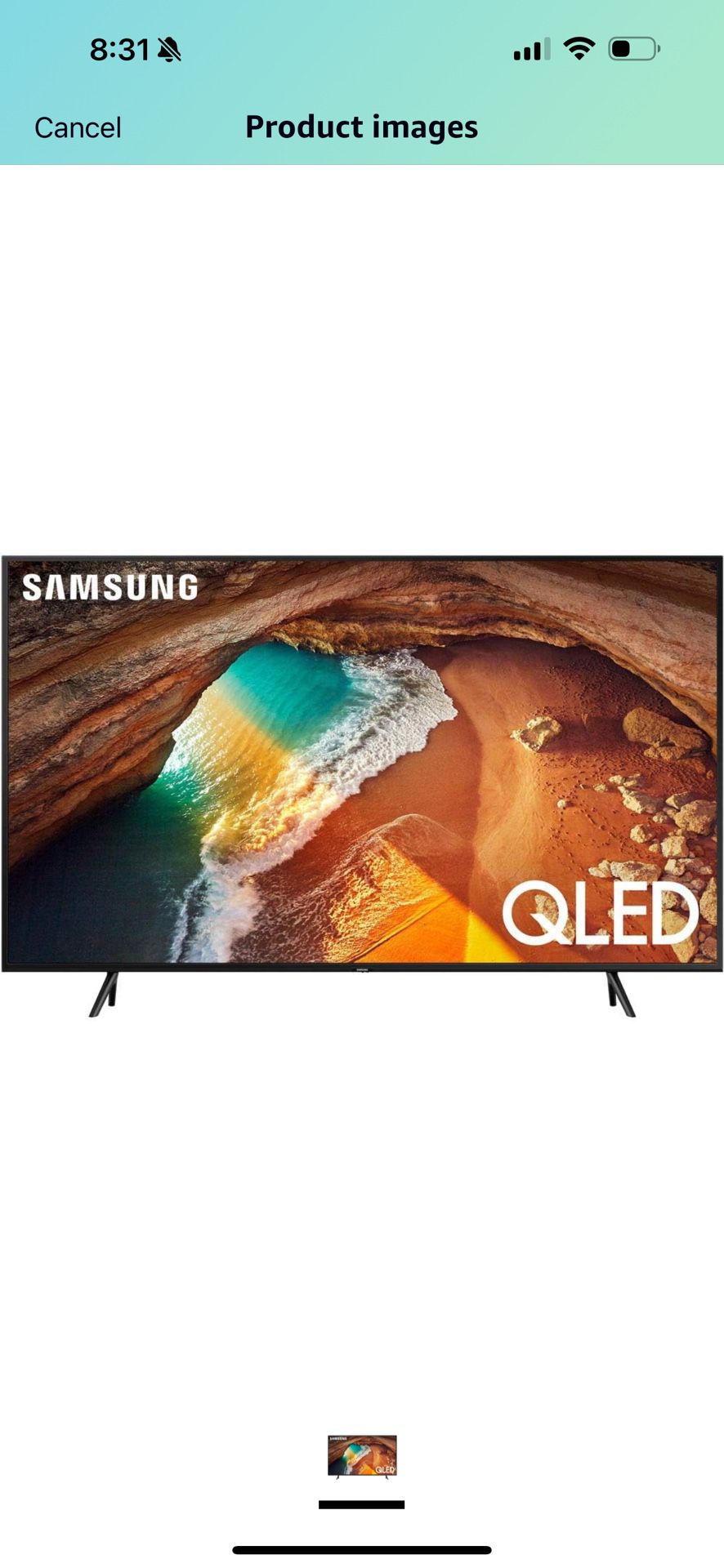 Tv- Samsung  Flat 82-Inch QLED 4K Q60 Series Ultra HD Smart TV with HDR and Alexa Compatibility