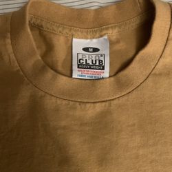 Size Medium - Pro Club - Heavyweight Tee Orange And Brownish Color